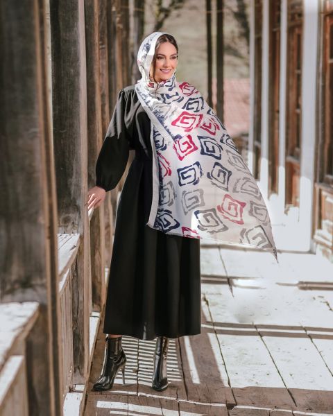 Dekonaz | Desenli Modern Tasarımlı Bayan Eşarp | DKNZ-31372
