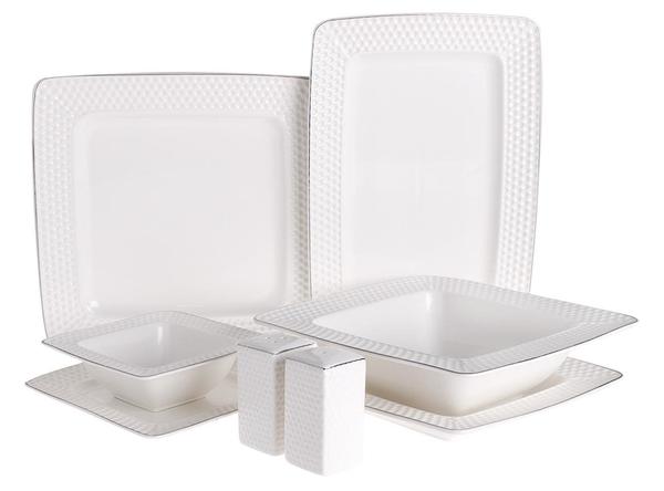 Duygu 28 Parça Yemek Takımı S-Form Sade | 6 Kişilik