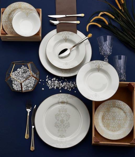 Neva Zambak 24 Parça Yemek Takımı | 6 Kişilik | Yuvarlak | N2566