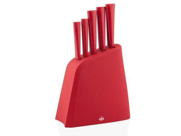 Taç Stark 6 Parça Bıçak Seti | Kırmızı | Paslanmaz Çelik | TAC-7500