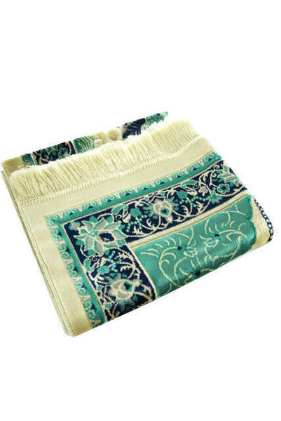 Silvery Velvet Prayer Rug - Blaue Farbe