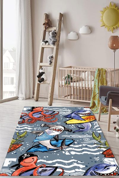 Birkilim Yıkanabilir Dekoratif Halı İpeksi Kaymaz Taban | MLN-IP-HP-707