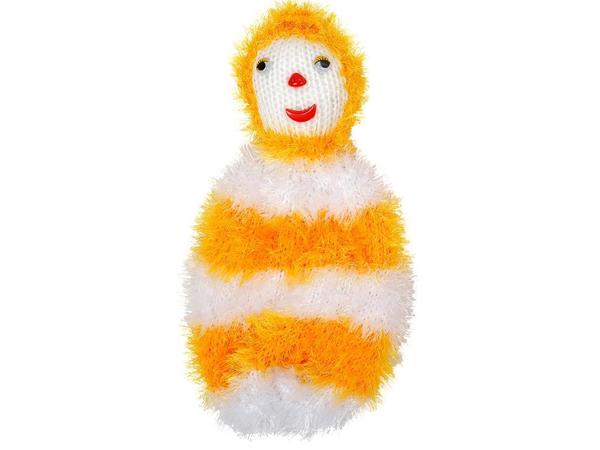 Sac tricoté fait main lisse Jaune