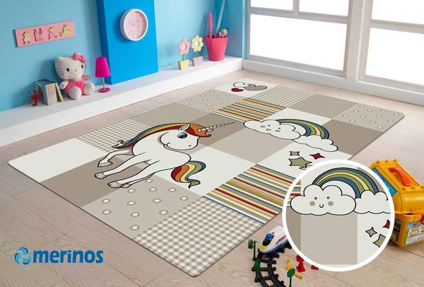 Merinos Halı Diamond Kids Unicorn | Bej | 21992-760-Beige