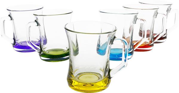 LAV Coral Çay Bardağı Seti 6 Parça Renkli | 37030