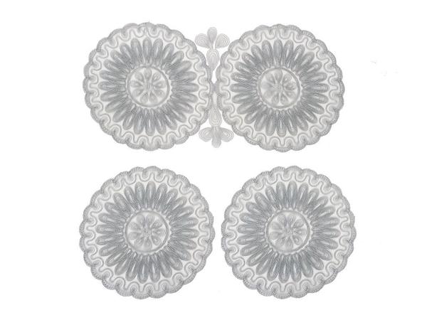 Anglez Kordone Embroidered Luxury Bedroom Set Gray