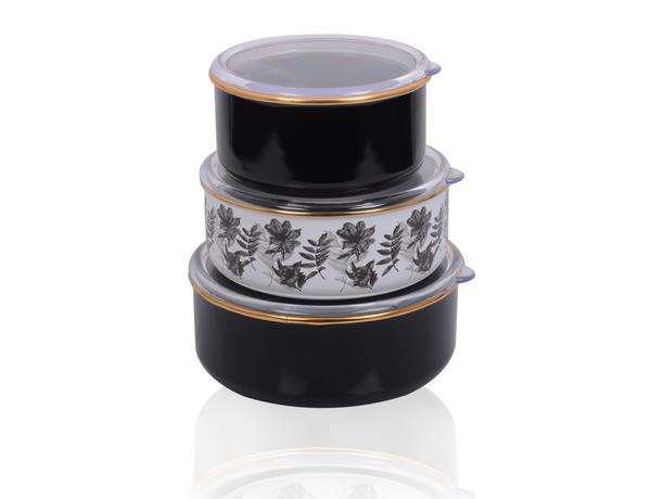 Bayev | Elite Class Dark 3 Boy Vakumlu Saklama Kabı 14-16-18 cm