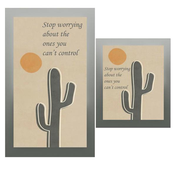 Bayev 2’Li Tasarım Motto Serisi Banyo Paspası Klozet Takımı - Kontrolü Bırak 2193