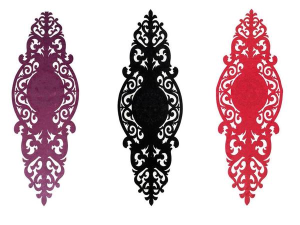 Roseart 3'lü Kadife Runner