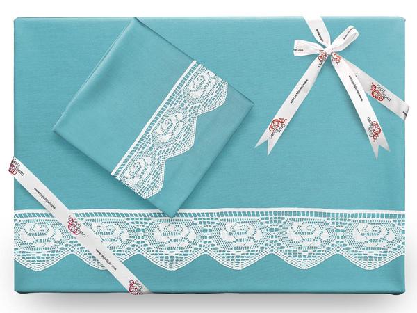 Puka Plain Lacy Bettbezug Set Benzin