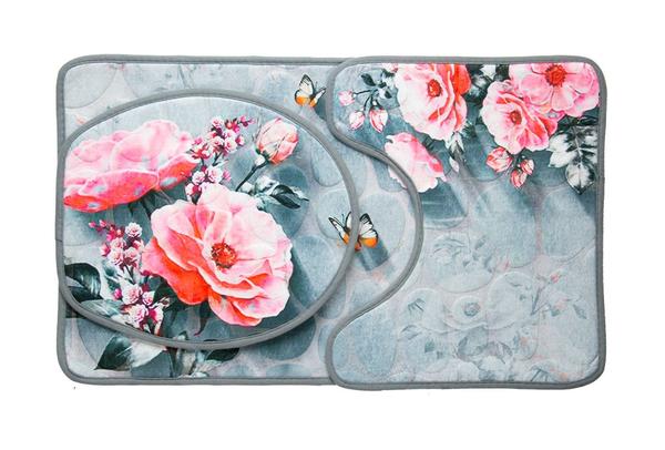 Dekonaz 3 Parça Banyo Klozet Paspas Seti | GP-0023