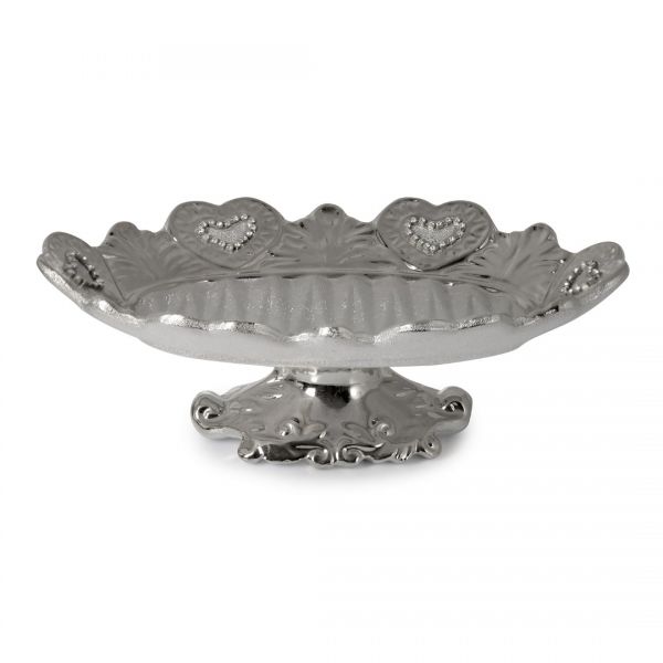 İpek | Seramik Gümüş Ayaklı Meyvelik | K1021