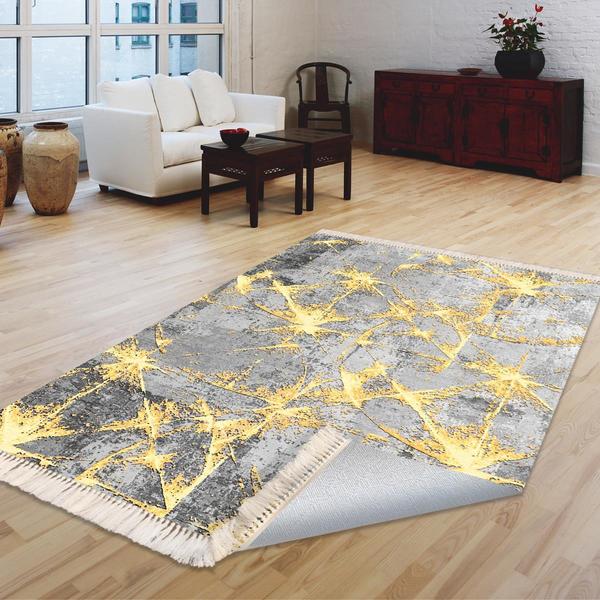 Milano Yıkanabilir Dekoratif Halı Kaymaz Taban | 8mm | MLN-DOT-HT934