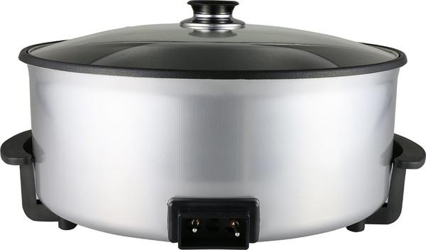 Dekonaz Elektrikli Pizza Tavası 42x15cm 1500W | Yuvarlak | Gümüş | KRC-0021