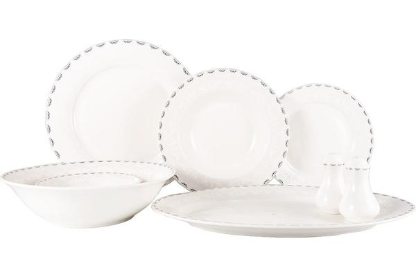 Seranova Damla Yemek Seti | Porselen | 28 Parça | 6 Kişilik | MCK-0014