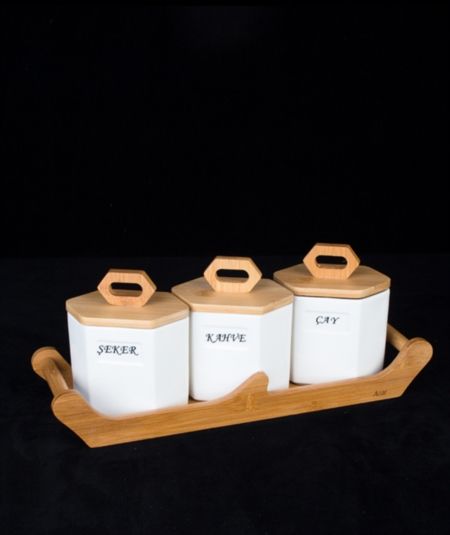 Bambu Standli 3 Lü Baharat Set