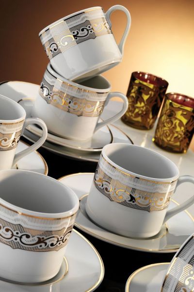 Kütahya Porselen Rüya 7043 Desen Kahve Fincan Takımı