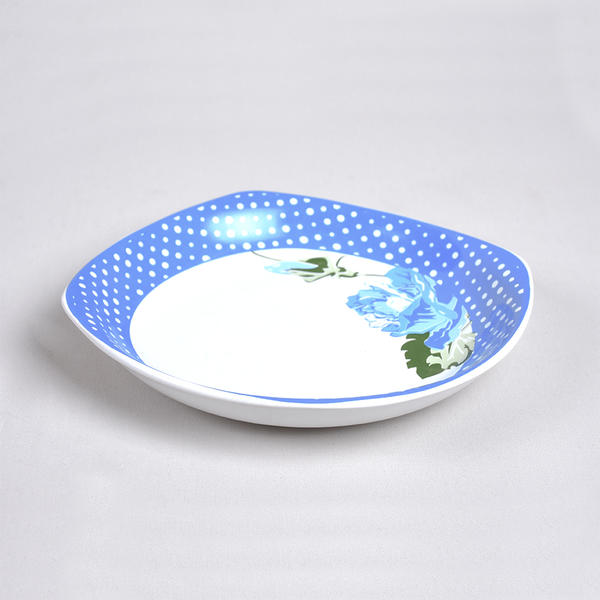 Blue Rose Yemek Tabağı 22 Cm 6 Adet | Keramika