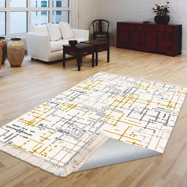 Milano Yıkanabilir Dekoratif Halı Kaymaz Taban | 8mm | MLN-DOT-HT644