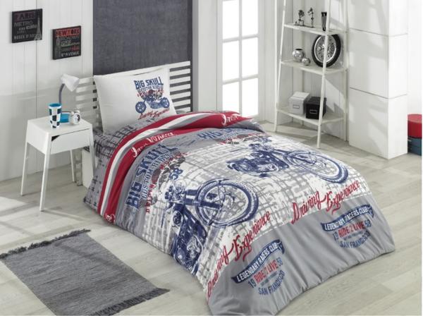 Minteks Tek Kişilik Pike Takımı - Bıg Skull