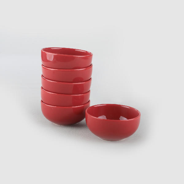 كارمن ريد كلاود صحن شوربة 12 سم 6 قطع | كيراميكا