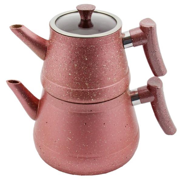 Bayev Bakalit Saplı Granit Çaydanlık 200470 - KIRMIZI