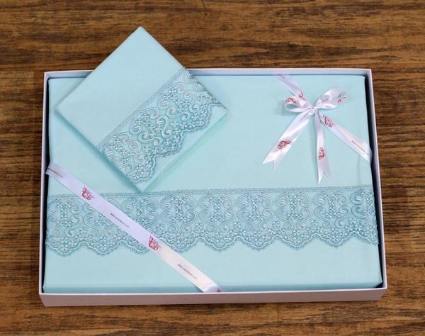 Fransız Güpürlü Servet Nevresim Takımı Yeşil