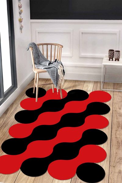 Birkilim Lazer Kesim Yıkanabilir İpeksi Kaymaz Taban Dekoratif Halı | MLN-IP-HT-884