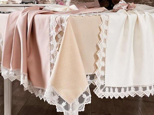 Set de Nappe Bruyère Lacée Français 26 Pièces 3 Couleurs