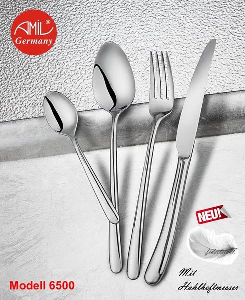 Amil Çantalı 72 Parça Çatal Kaşık Bıçak Seti 12 Kişilik | Kaliteli Paslanmaz Çelik | 6500