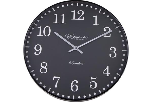 Dekonaz Duvar Saati Modern Tasarım 50x50 cm | Siyah | By-2028C