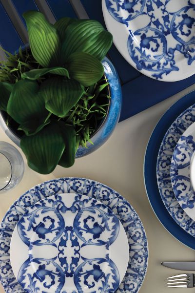 Kütahya Porselen Bone Kalipso 64 Parça 880046 Desenli Yemek Takımı