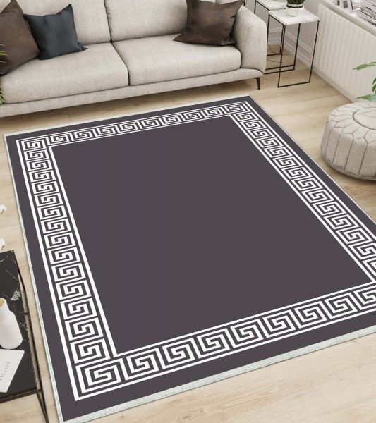 Birkilim Yıkanabilir Dekoratif Halı İpeksi Kaymaz Taban | MLN-IP-SD-530