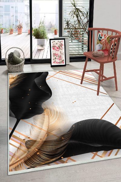 Birkilim Yıkanabilir Dekoratif Halı İpeksi Kaymaz Taban | MLN-IP-HS-265