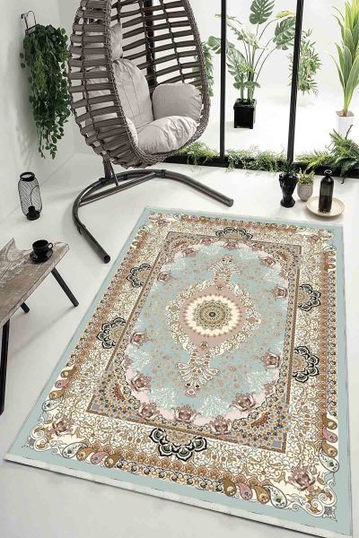 Birkilim Yıkanabilir Dekoratif Halı İpeksi Kaymaz Taban | MLN-IP-HK-030