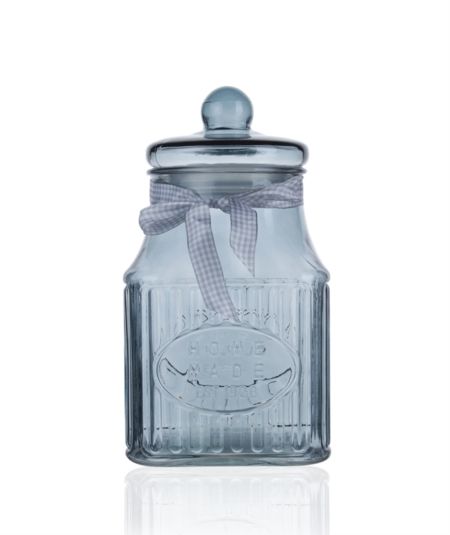 Acar | Bocal Rectangulaire En Verre Avec Couvercle 15,7 X 22,8 Cm