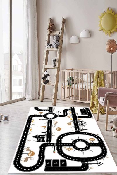 Birkilim Yıkanabilir İpeksi Kaymaz Taban Çocuk Odası Halısı | MLN-IP-HT-275