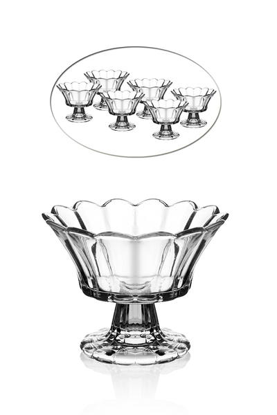 6 قطع حامل البهجة التركية والزجاج والكريستال القدمين مع سناك تك