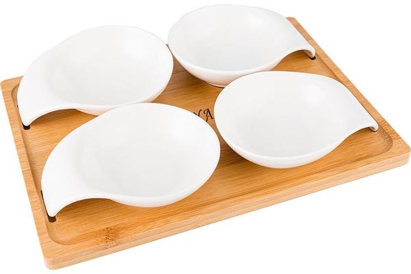 Hayal | Kase Seti | 5 Parça | Fine Porselen | Bambu | By-alz-p180191