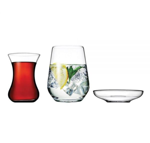 Paşabahçe V-block Antimikrobiyal Kaplamalı 18 Parça Bardak Seti