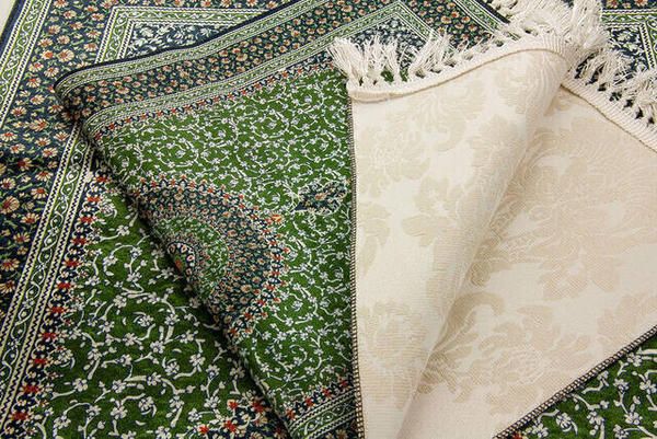 İpekşah Silk Prayer Rug - Green Color