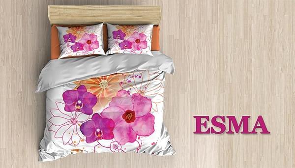 Kazel Ranforce Nevresim Takımı Çift Kişilik Esma 4 Parça | Kazel-Esma