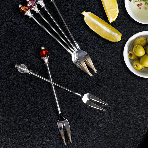 Metal Kokteyl Çatalı - 6 adet | K+