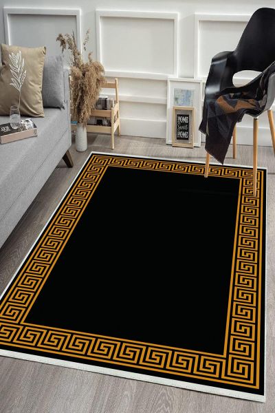 Birkilim Yıkanabilir Dekoratif Halı İpeksi Kaymaz Taban | MLN-IP-HS-416