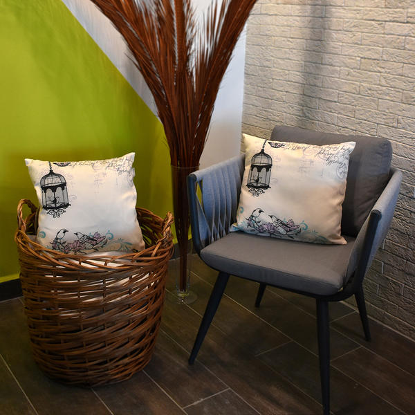 Coussin carré rétro 40X40 2 pièces | K +