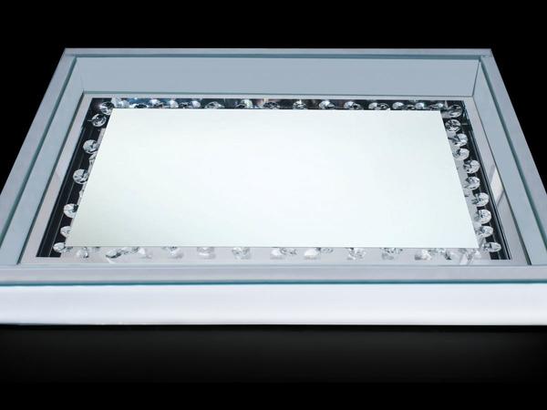 Dekonaz Lüks Aynalı Kristal Taşlı Tepsi | DTX-LAT-12C