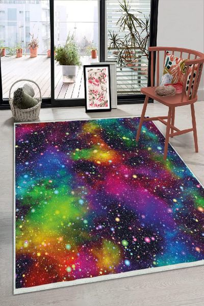 Birkilim Yıkanabilir Dekoratif Halı İpeksi Kaymaz Taban | MLN-IP-HS-229