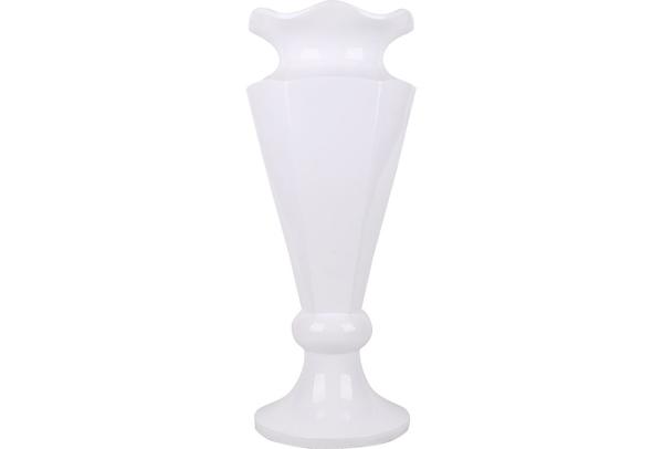 Dekonaz | Luxus | Deko-Vase | Weiß | Metall | By-320-80-w