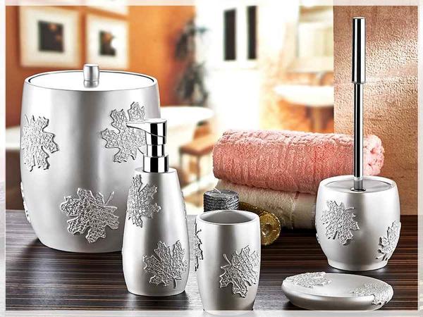 Noble Life Tree Kokulu Banyo Takimi 5 Parca Beyaz Krem