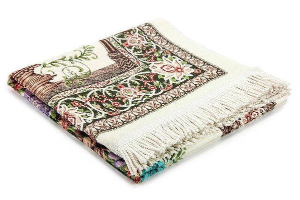 سجادة صلاة لوكس شينيل بشراشيب خاص من ميتو -4124